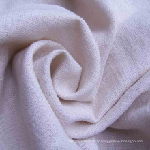 12s 30% Linge de lit 70% Rayon Viscose Slub Tissu en lin